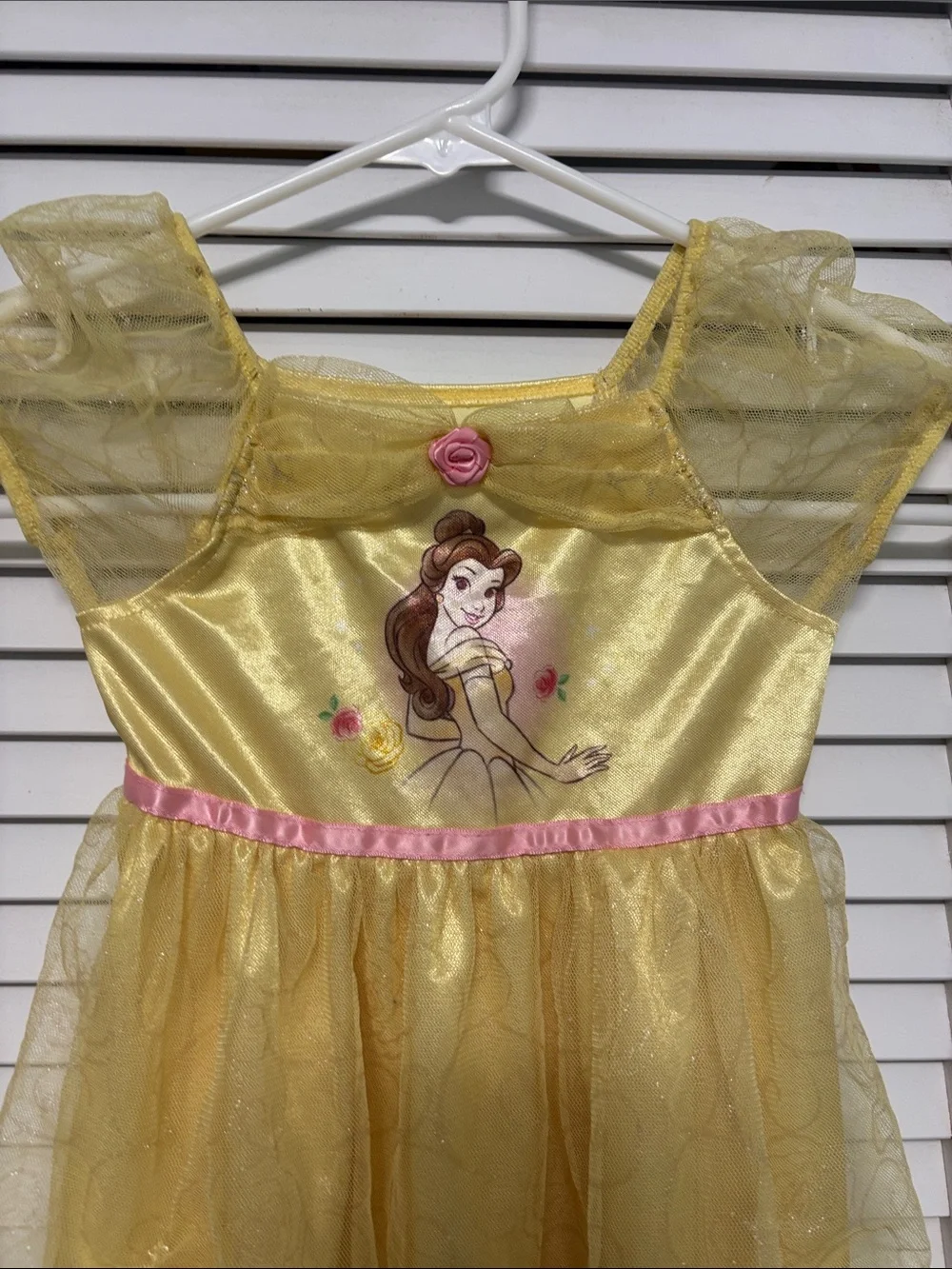Disney Yellow and Pink Belle Costume Dress for Kids